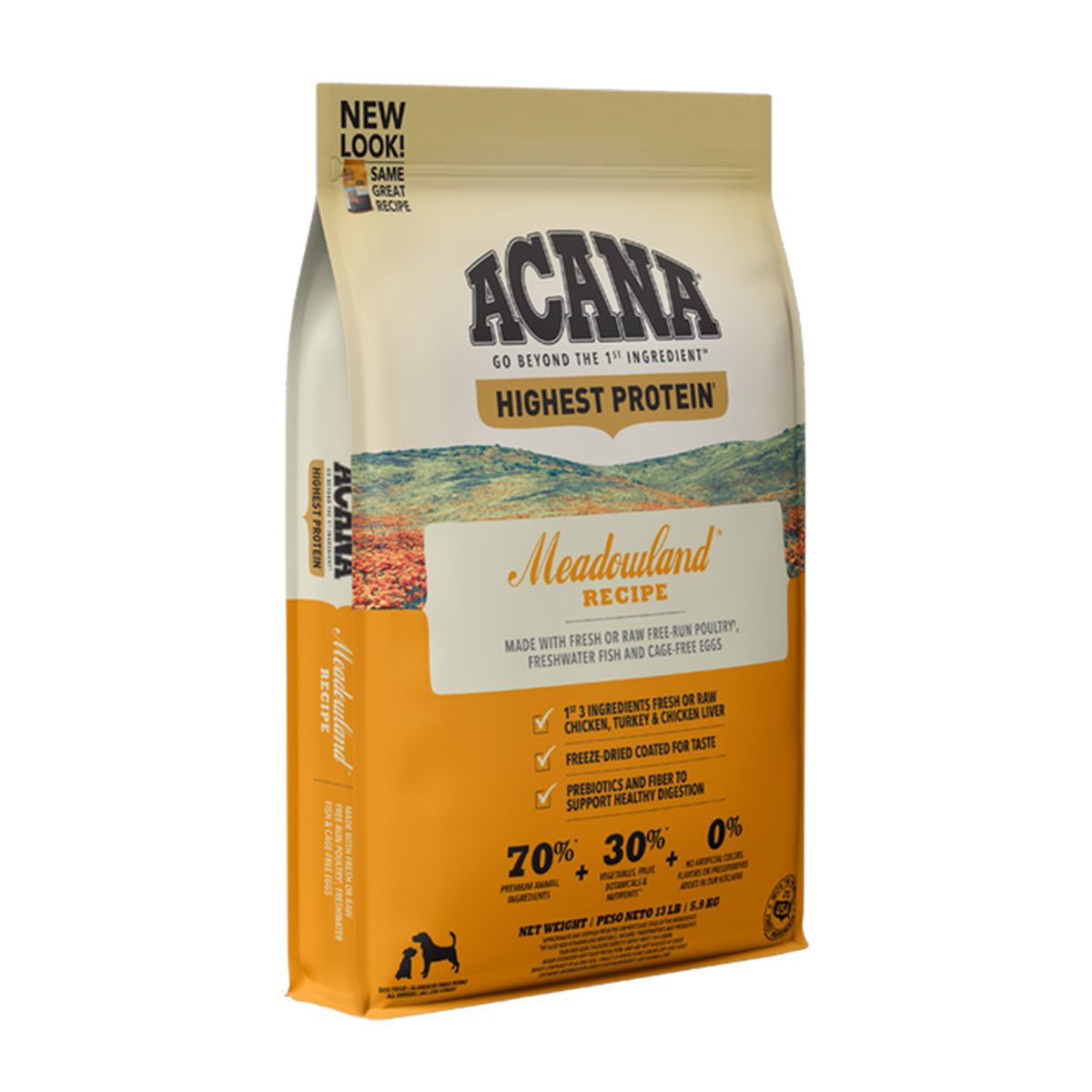 Acana Highest Protein, Meadowland Recipe Perros de Todas las Edades y Razas