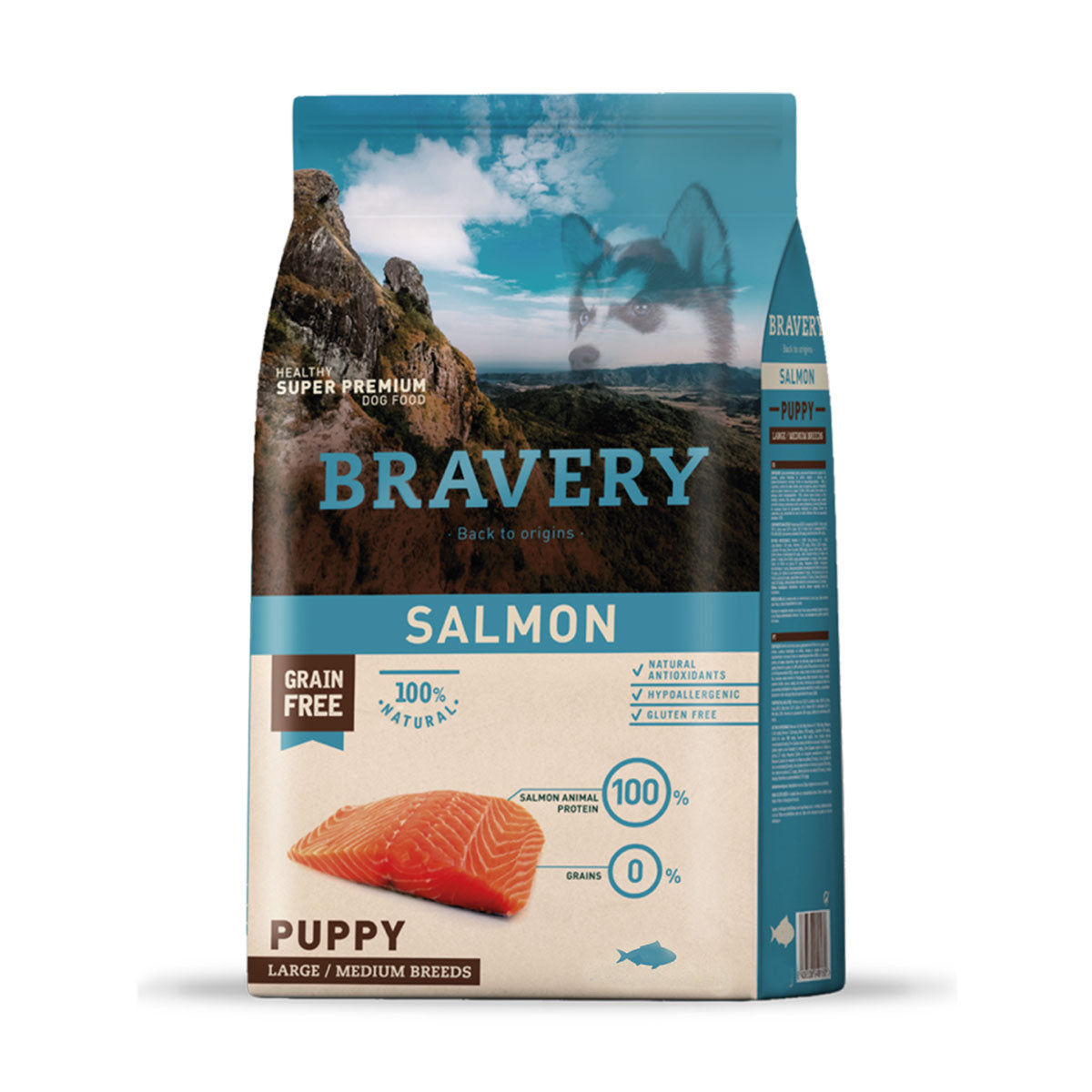 Bravery Salmon Puppy Large / Medium Breeds Cachorros Razas Medianas y Grandes