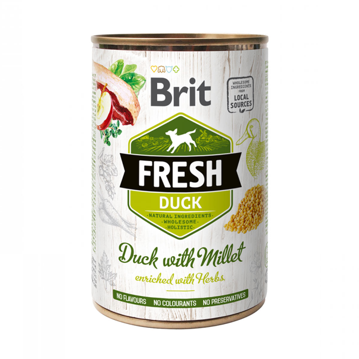 Brit Fresh Duck with Millet (pato con mijo) para Perros 400 Gramos