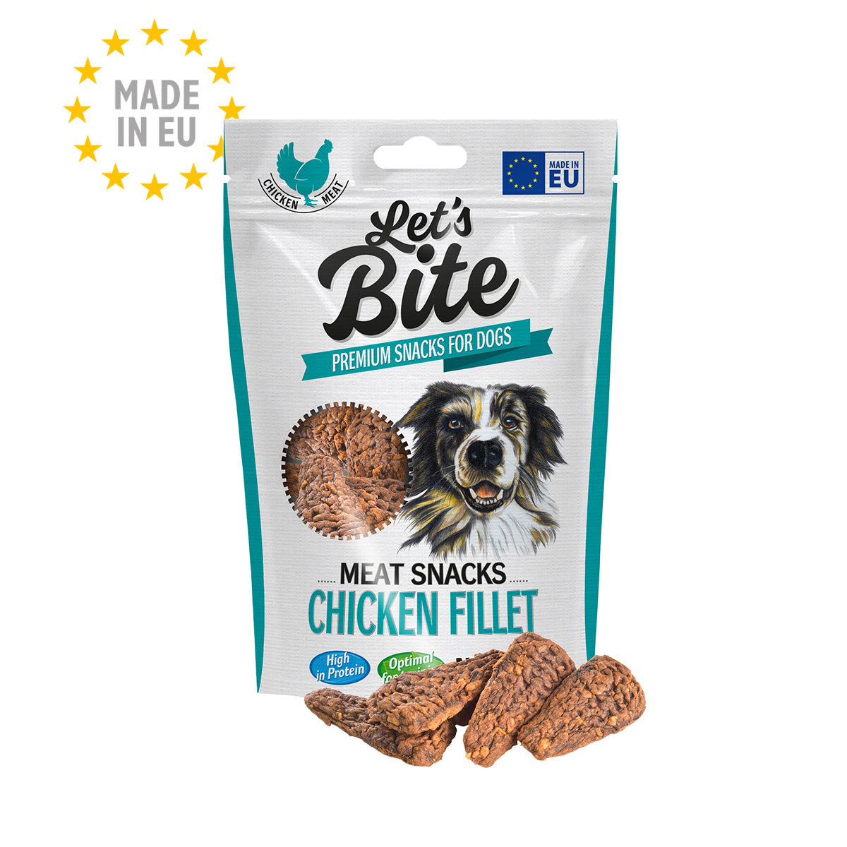 Let's Bite Meat Snacks Chicken Fillet (filete de pollo) 80 Gramos