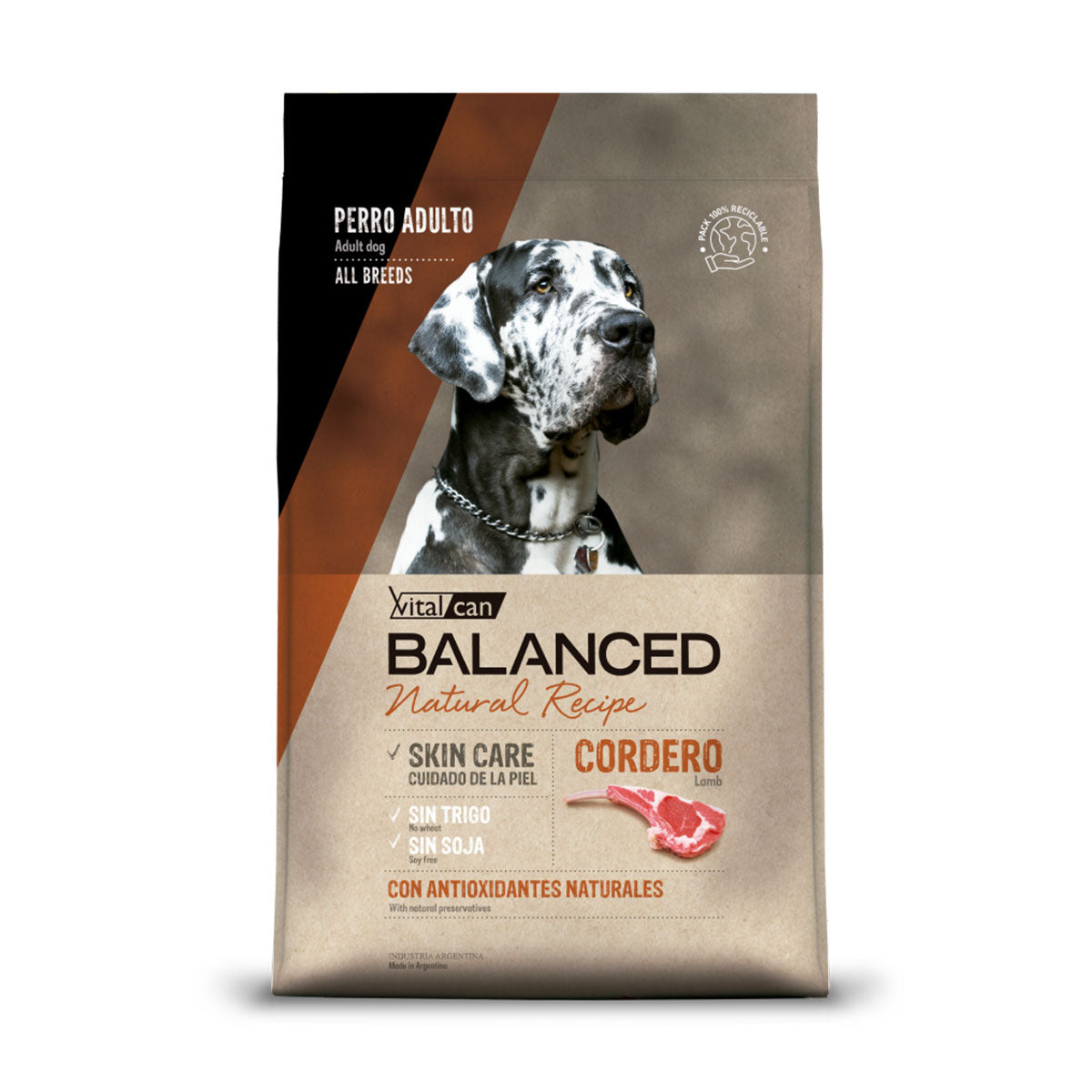 Vitalcan Balanced Natural Recipe Cordero Perros Adultos