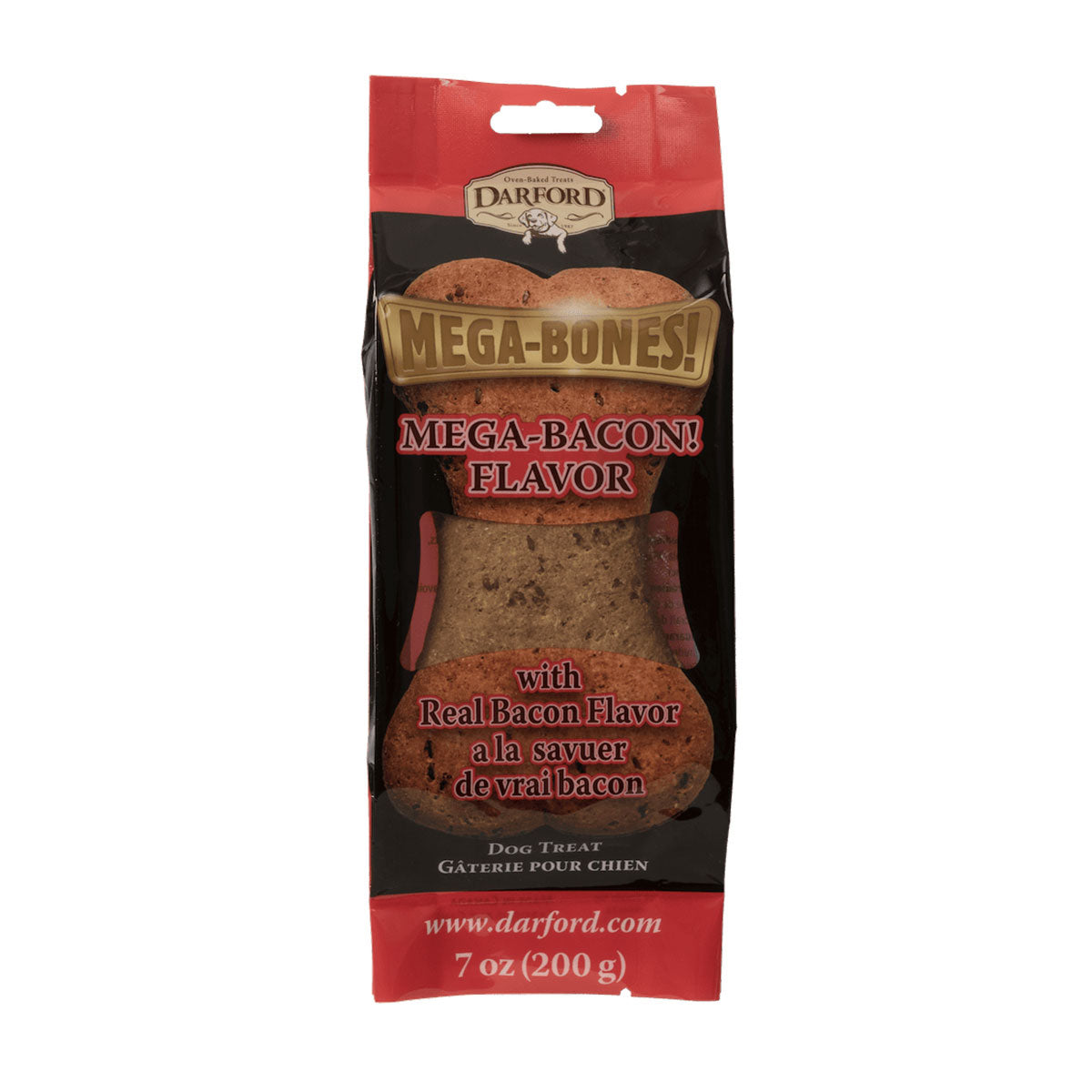 Darford Mega-Bones Junior Mega-Bacon Flavor snacks para perros 100 Gramos