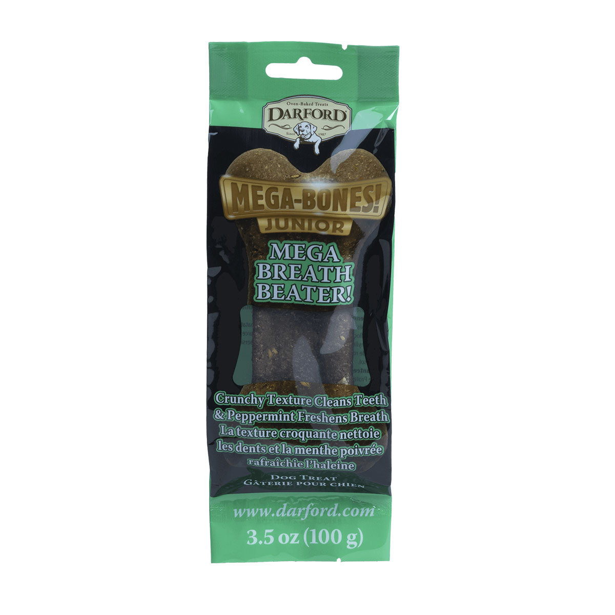 Darford Mega-Bones Junior Mega Breath Beater snacks para perros 100 Gramos