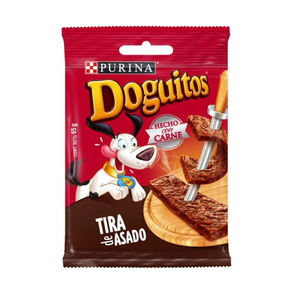 Doguitos Tira Asado snacks para perros adultos 65 Gramos