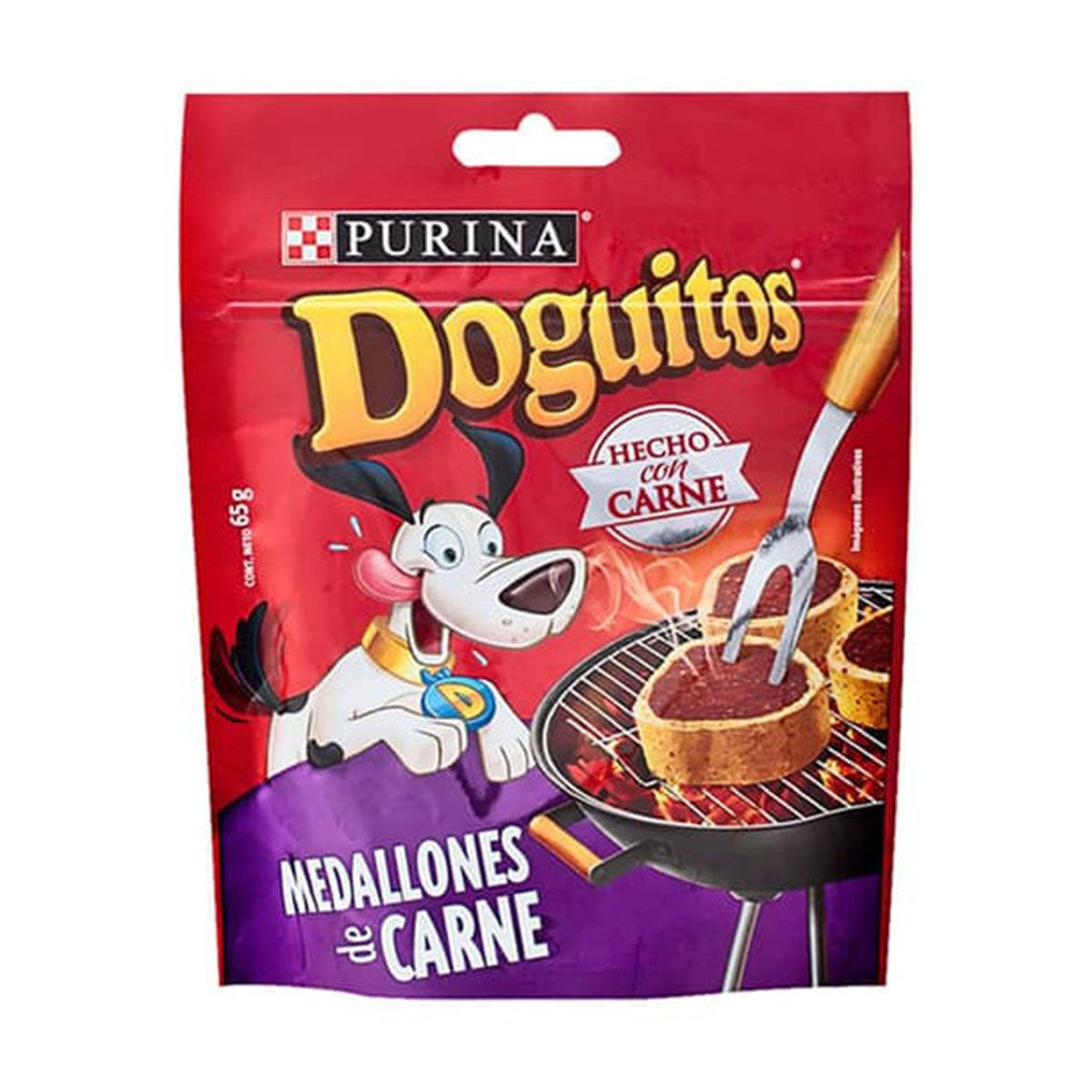 Doguitos Medallones de Carne snacks para perros adultos 65 Gramos