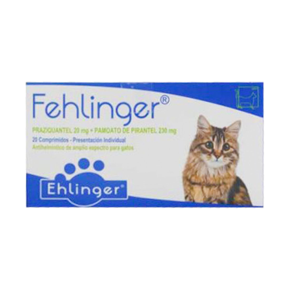 Ehlinger Fehlinger Antiparasitario interno para gatos desde los 3 meses de edad (1 comprimido)