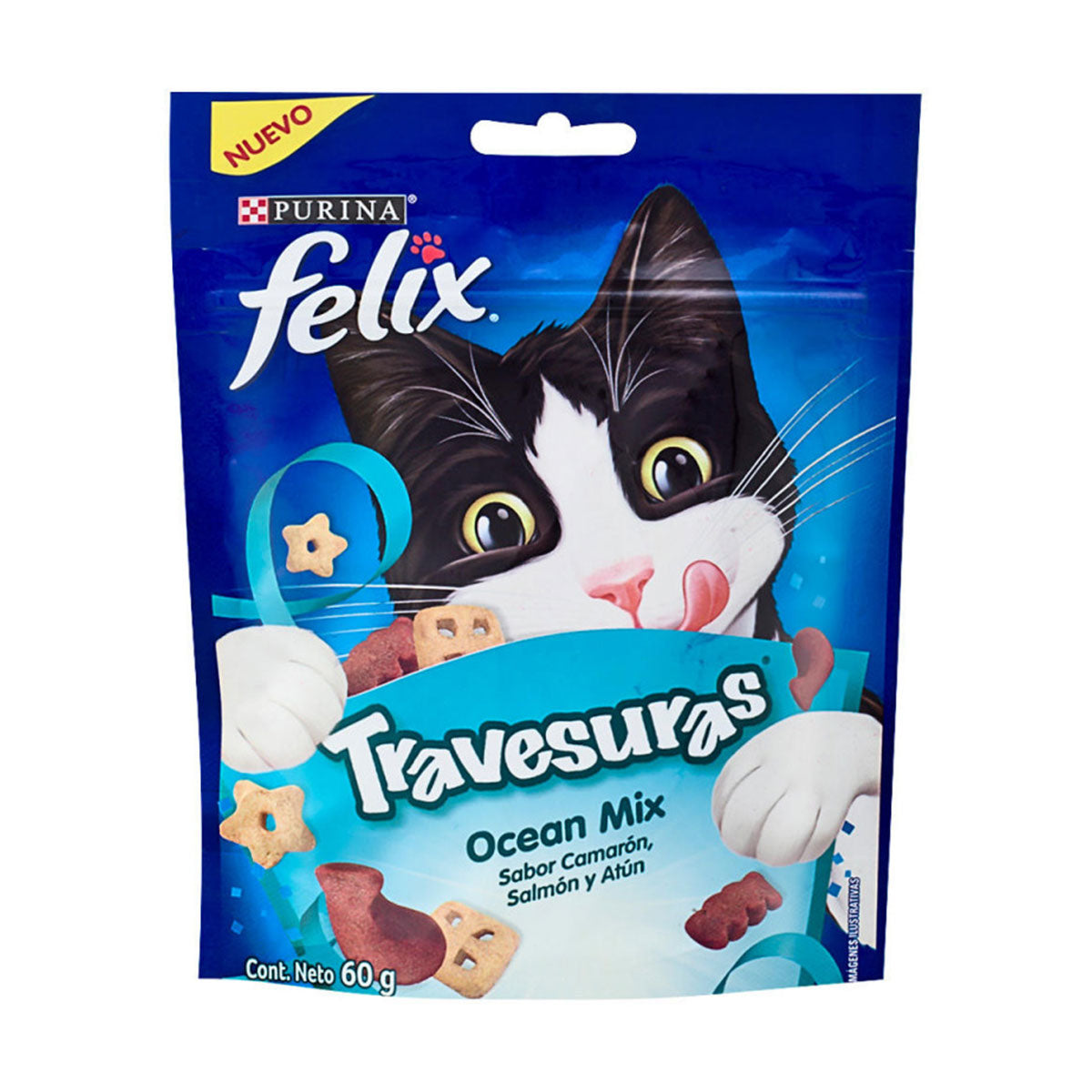 Felix Travesuras Ocean Mix Snacks 60 Gramos