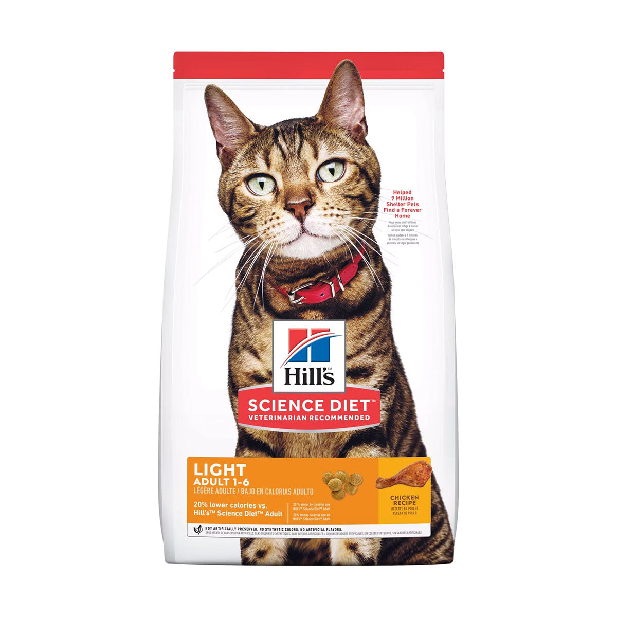 Hill's® Science Diet® Adult Light Gatos Adultos Alimento Bajo en Calorías