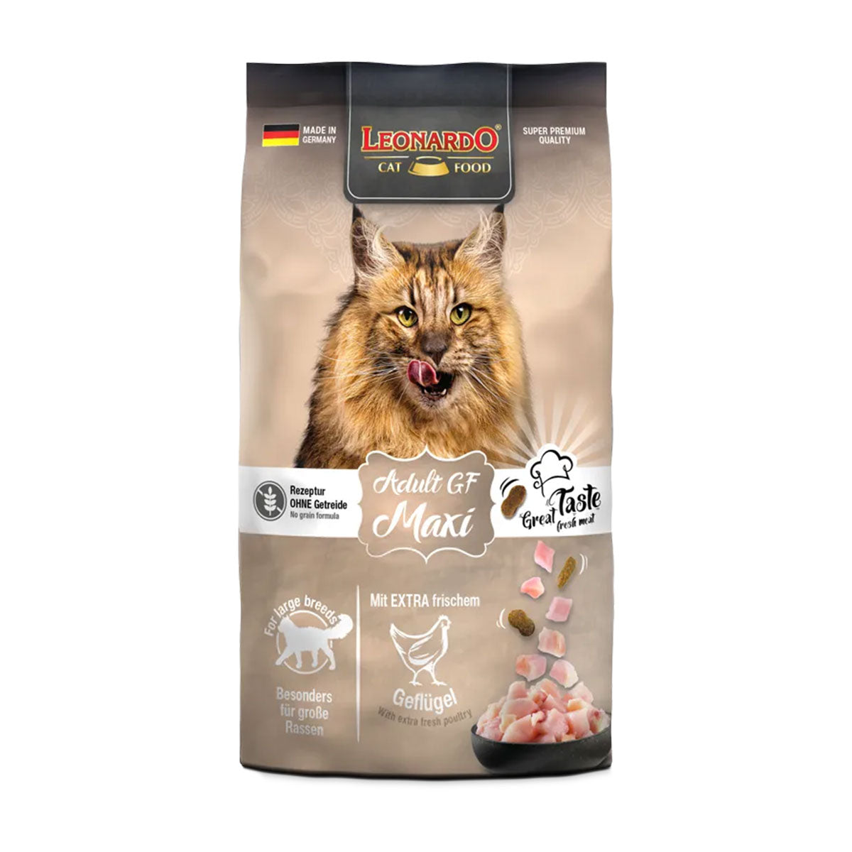 Leonardo Adult Maxi GF (Grain Free) Gatos Adultos Razas Grandes