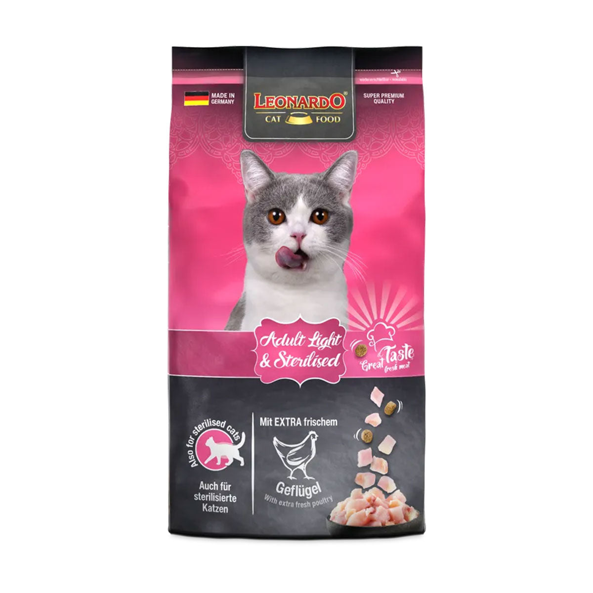 Leonardo Adult Light Gatos Adultos con Sobrepeso, Esterilizados o Castrados