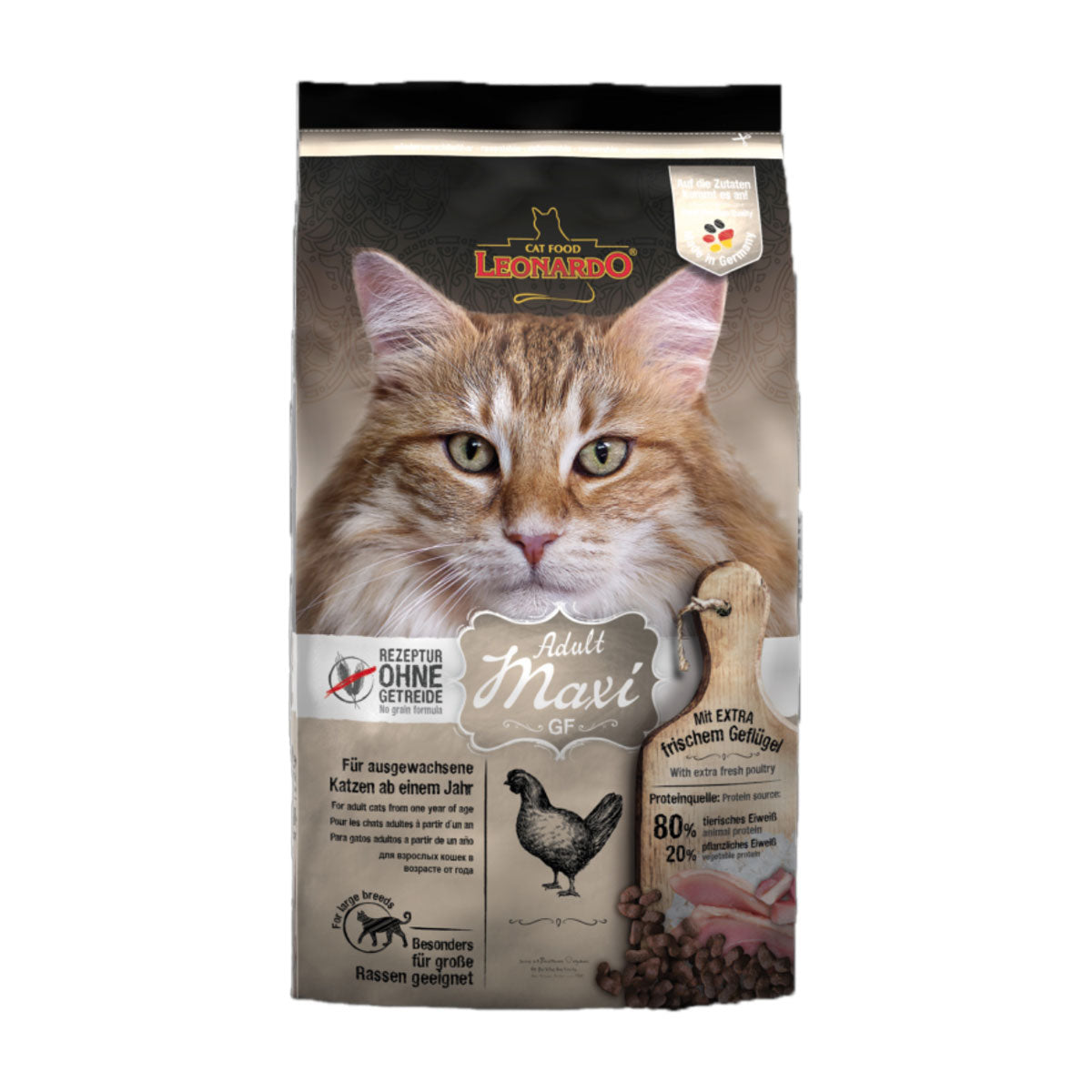 Leonardo Adult Maxi GF (Grain Free) Gatos Adultos Razas Grandes