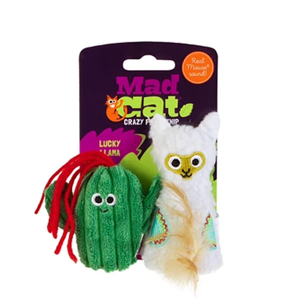 Mad Cat Lucky Llama juguete para gatos relleno de Catnip