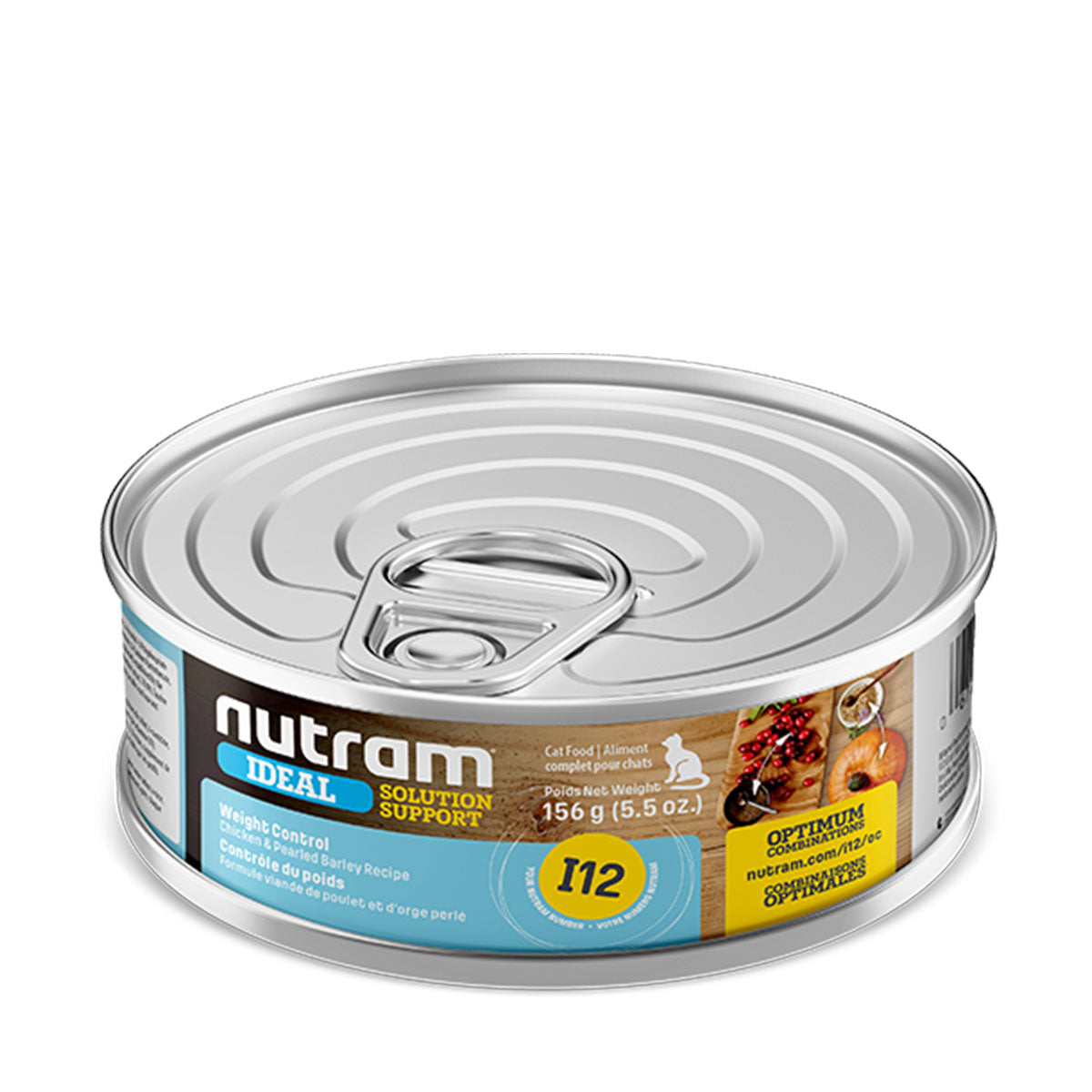 Nutram I12 Ideal Weight Control en lata para Gatos 156 Gramos