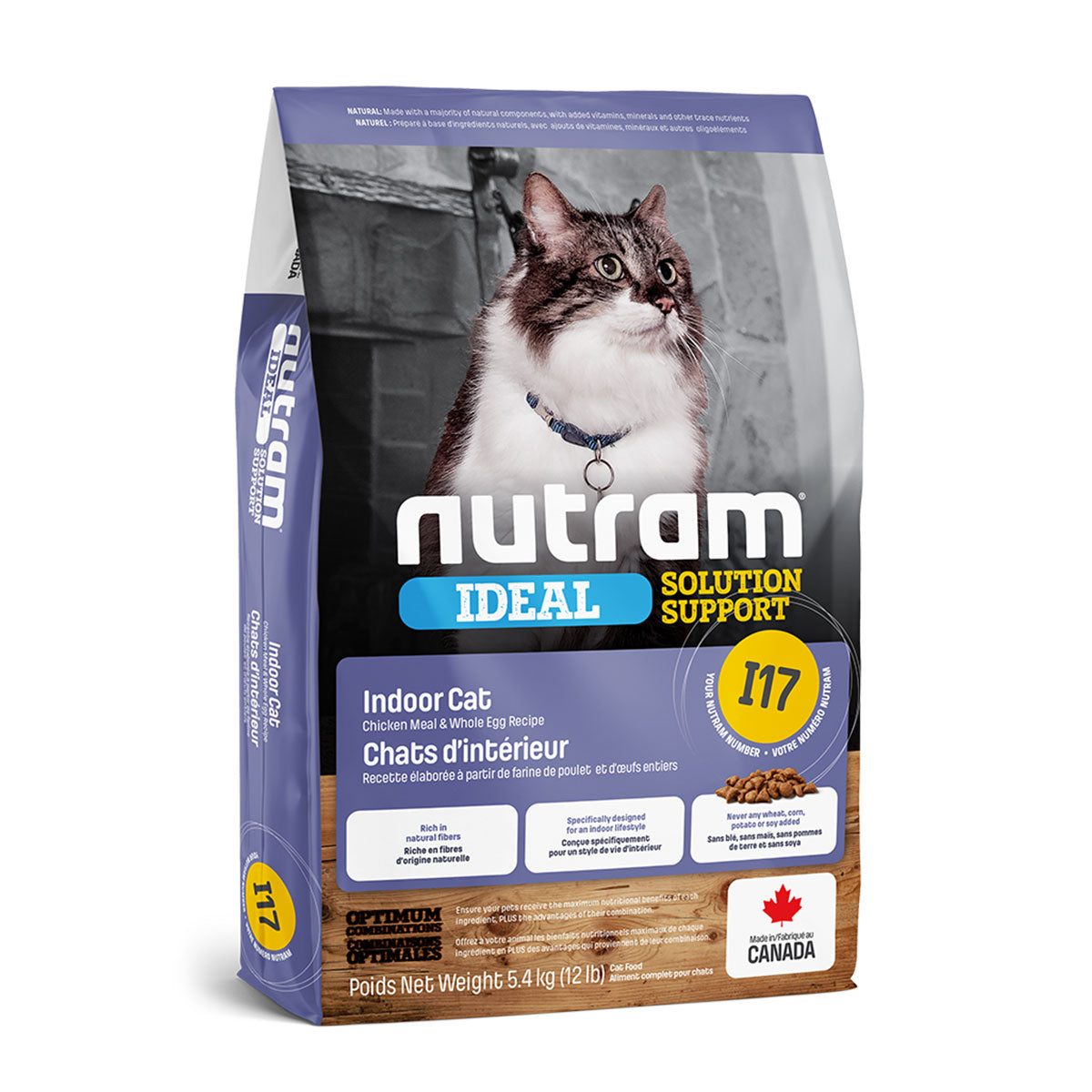 Nutram I17 Ideal Solution Support Indoor Gatos de Interior Todas las Edades