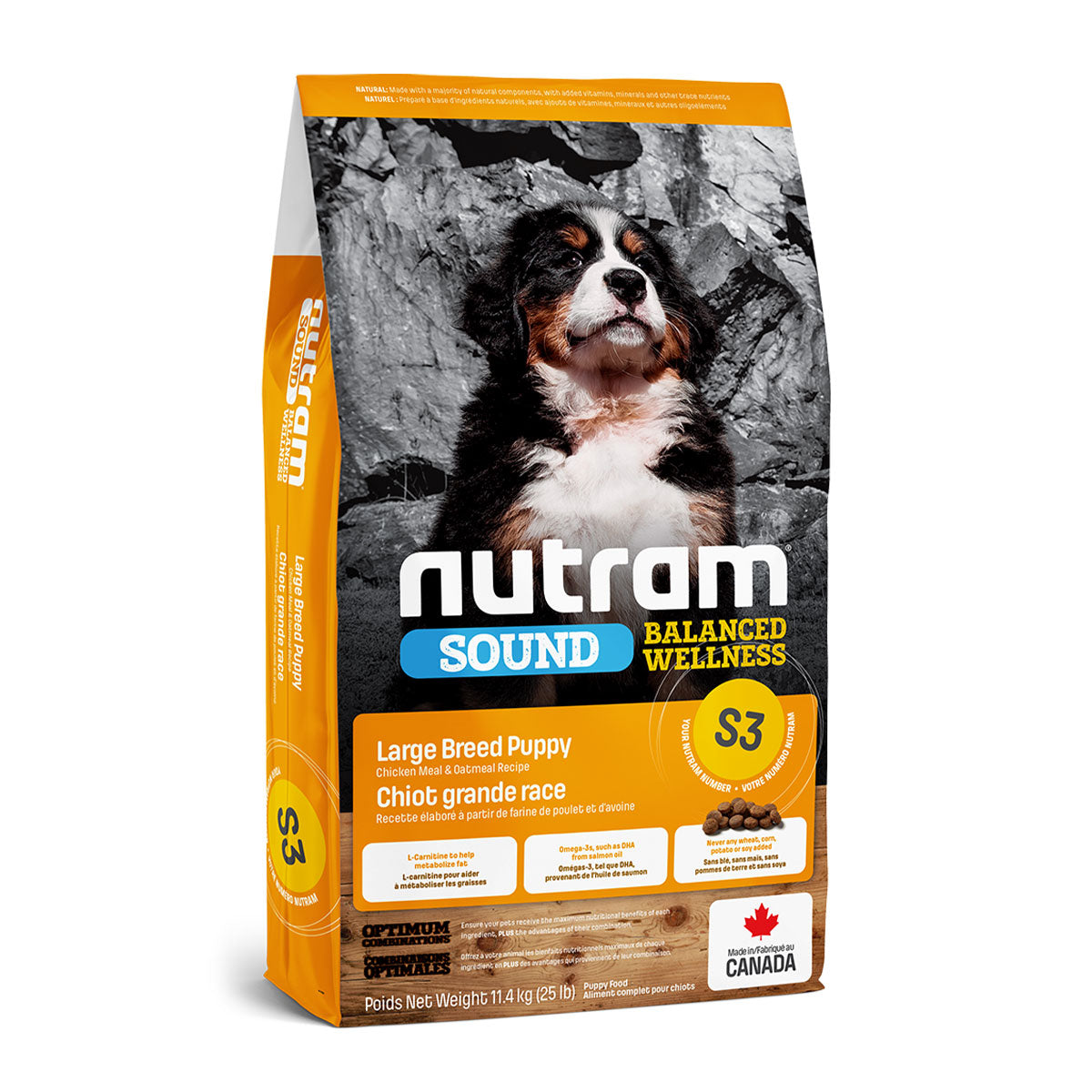 Nutram S3 Sound Balanced Wellness Large Breed Puppy Cachorros Razas Grandes