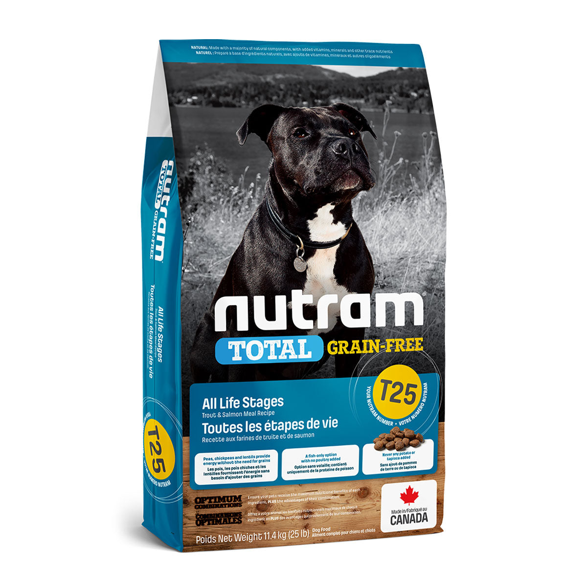 Nutram T25 Total Grain-Free Trout & Salmon Meal Perros Todas las Edades y Razas