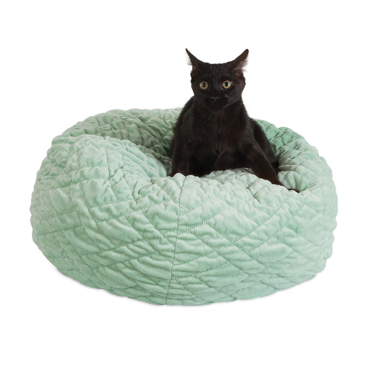 Petmate Cojín Cama Jackson Galaxy Dumpling para Gatos Verde