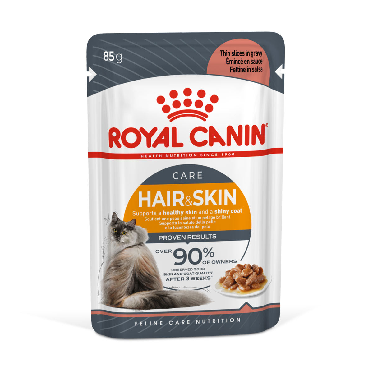 Royal Canin Intense Beauty In Gravy Felino Pouch 85 Gramos