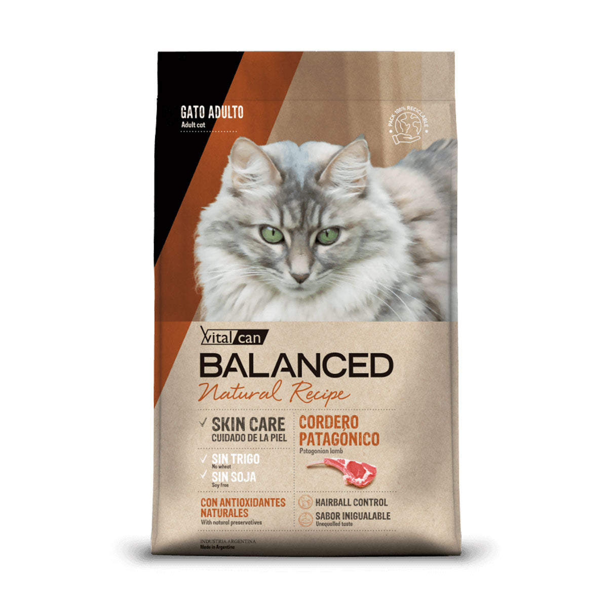 Vitalcan Balanced Natural Recipe Cordero Gatos Adultos